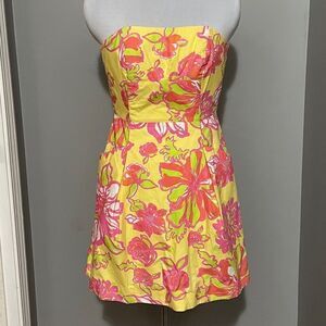 Lilly Pulitzer Blossom Starfruit strapless dress
